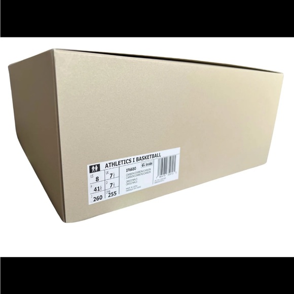 (SIZE 8 US MEN) - ADIDAS X FEAR OF GOD ATHLETICS BASKETBALL SHOES CARBON IF6680 - Picture 4 of 6